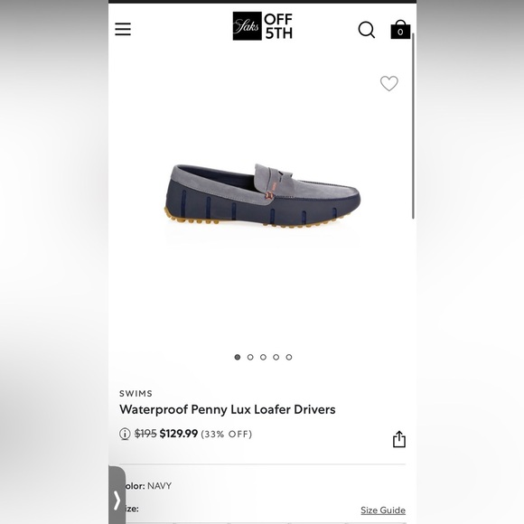 Swims Men’s Loafers Waterproof Penny Lux Loafer Divers size 8 - Picture 2 of 9